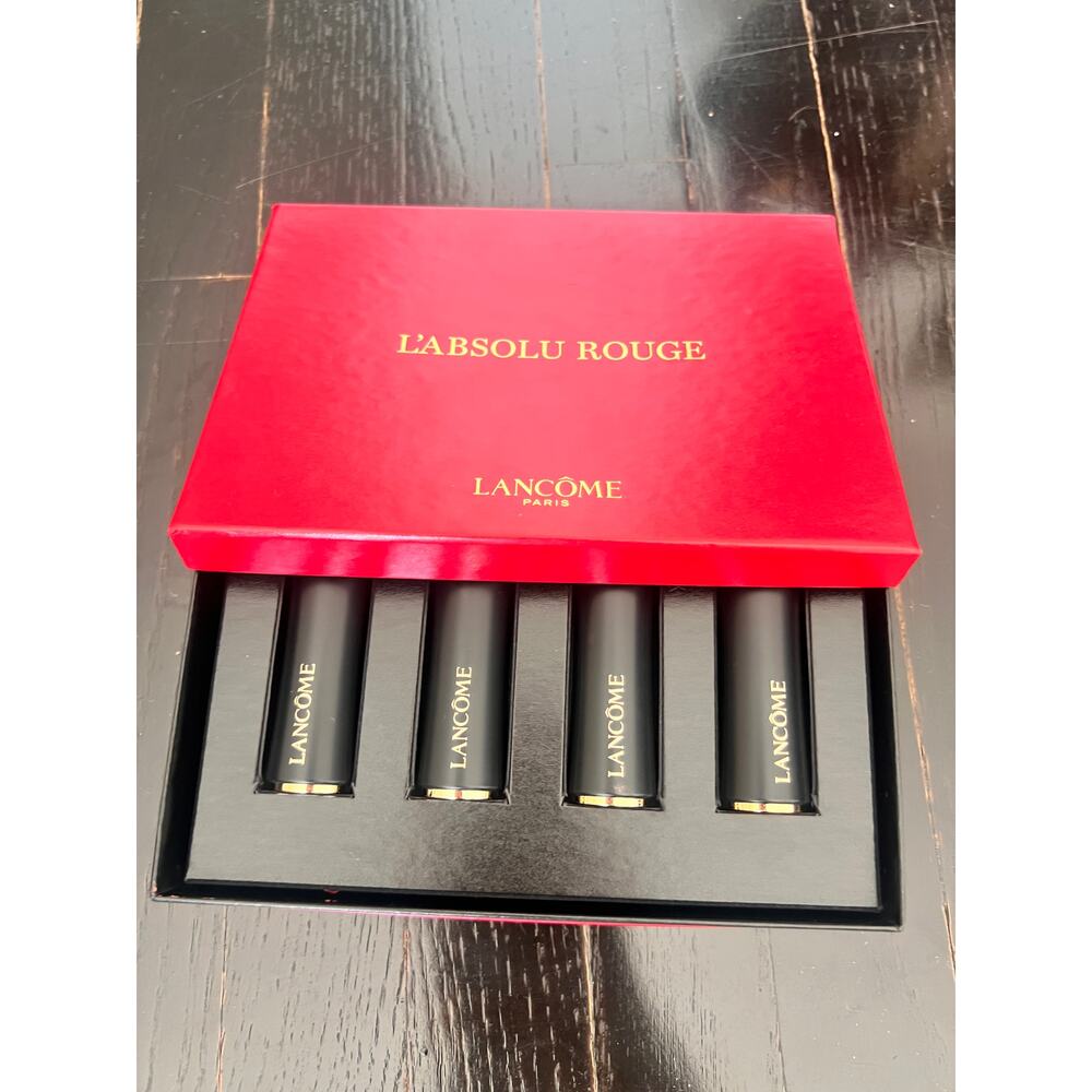 Lancome l'absolu rouge set 4 lipstick